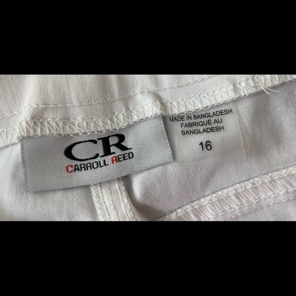 CARROLL Reed White Capris Pants Size 16 - Picture 3 of 3
